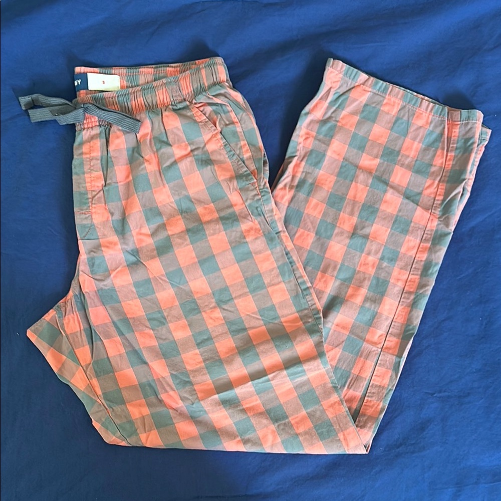 Checkered Lounge Pants - Red and Blue